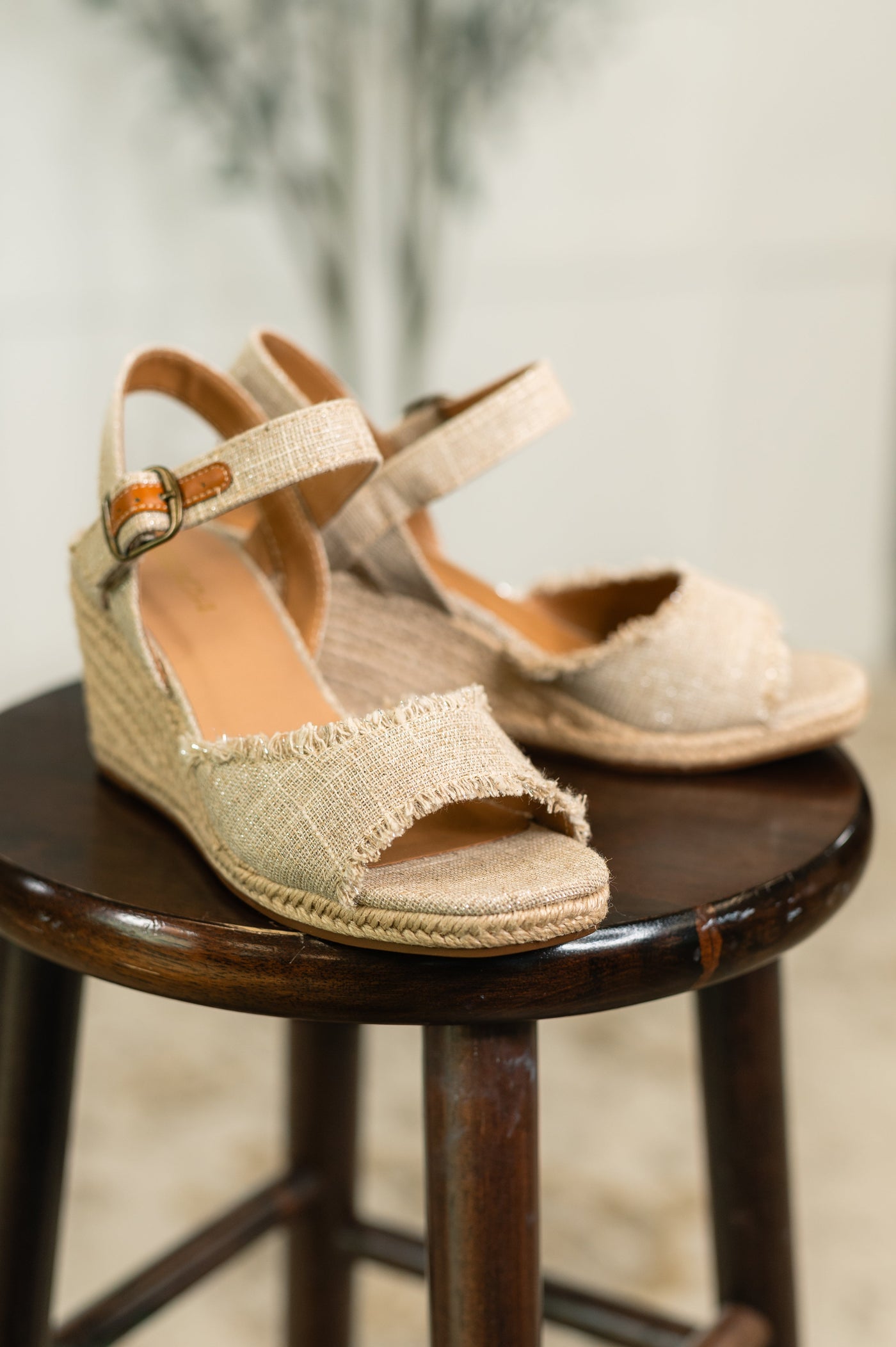 Arnold Natural Linen Wedges-Womens- Corner Stone Spa and Salon Boutique in Stoughton, Wisconsin