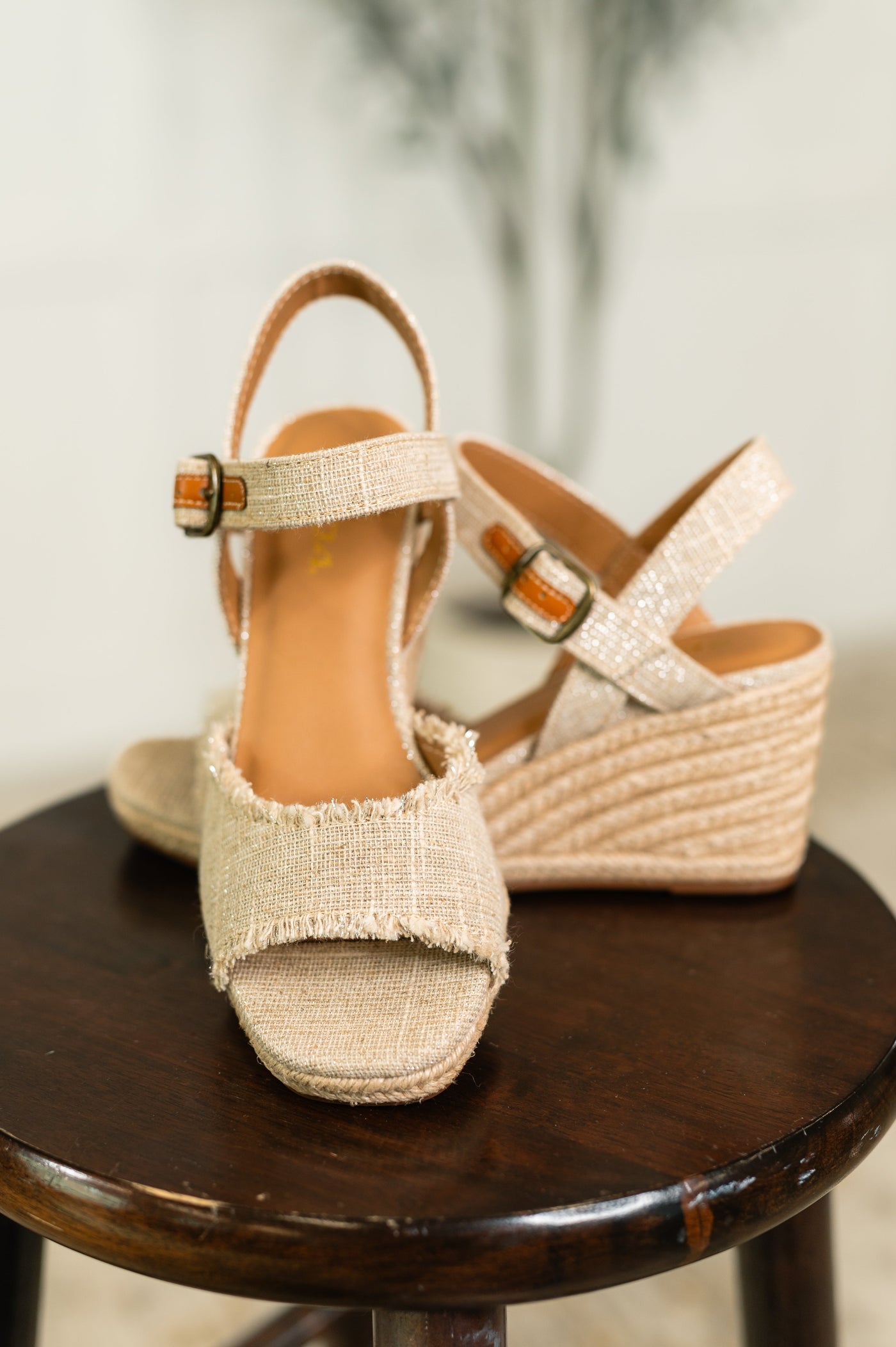 Arnold Natural Linen Wedges-Womens- Corner Stone Spa and Salon Boutique in Stoughton, Wisconsin