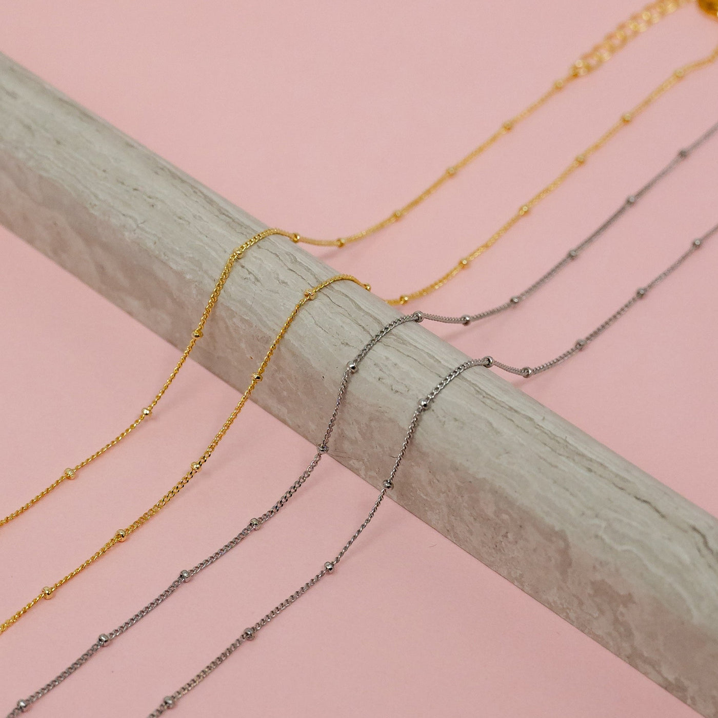 Baby Ball Chain Necklace|Corner Stone Spa Boutique-Necklaces- Corner Stone Spa and Salon Boutique in Stoughton, Wisconsin