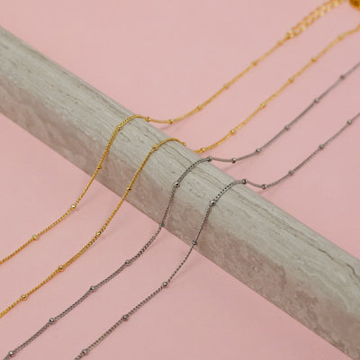 Baby Ball Chain Necklace|Corner Stone Spa Boutique-Necklaces- Corner Stone Spa and Salon Boutique in Stoughton, Wisconsin