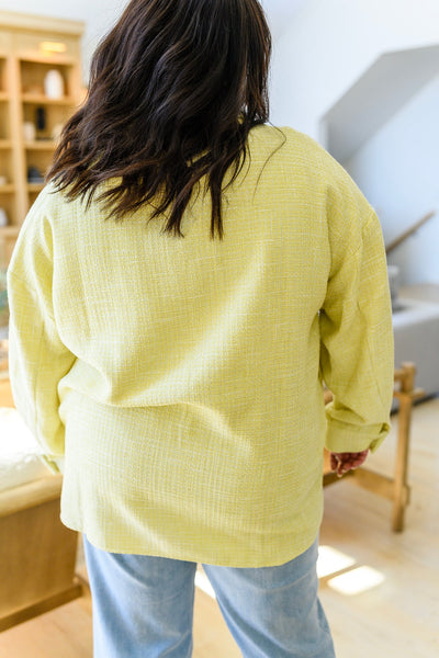 Daydreams Shacket in Yellow|Corner Stone Spa Boutique-Tops- Corner Stone Spa and Salon Boutique in Stoughton, Wisconsin