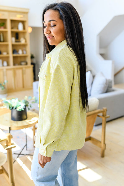 Daydreams Shacket in Yellow|Corner Stone Spa Boutique-Tops- Corner Stone Spa and Salon Boutique in Stoughton, Wisconsin