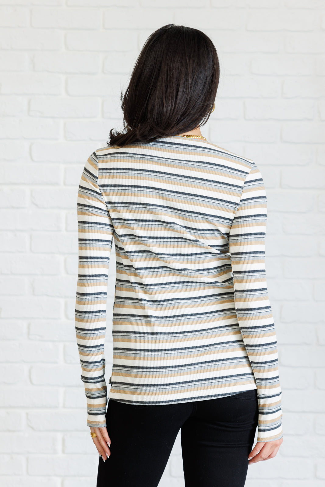 East Coast Breeze Striped Top|Corner Stone Spa Boutique-Tops- Corner Stone Spa and Salon Boutique in Stoughton, Wisconsin