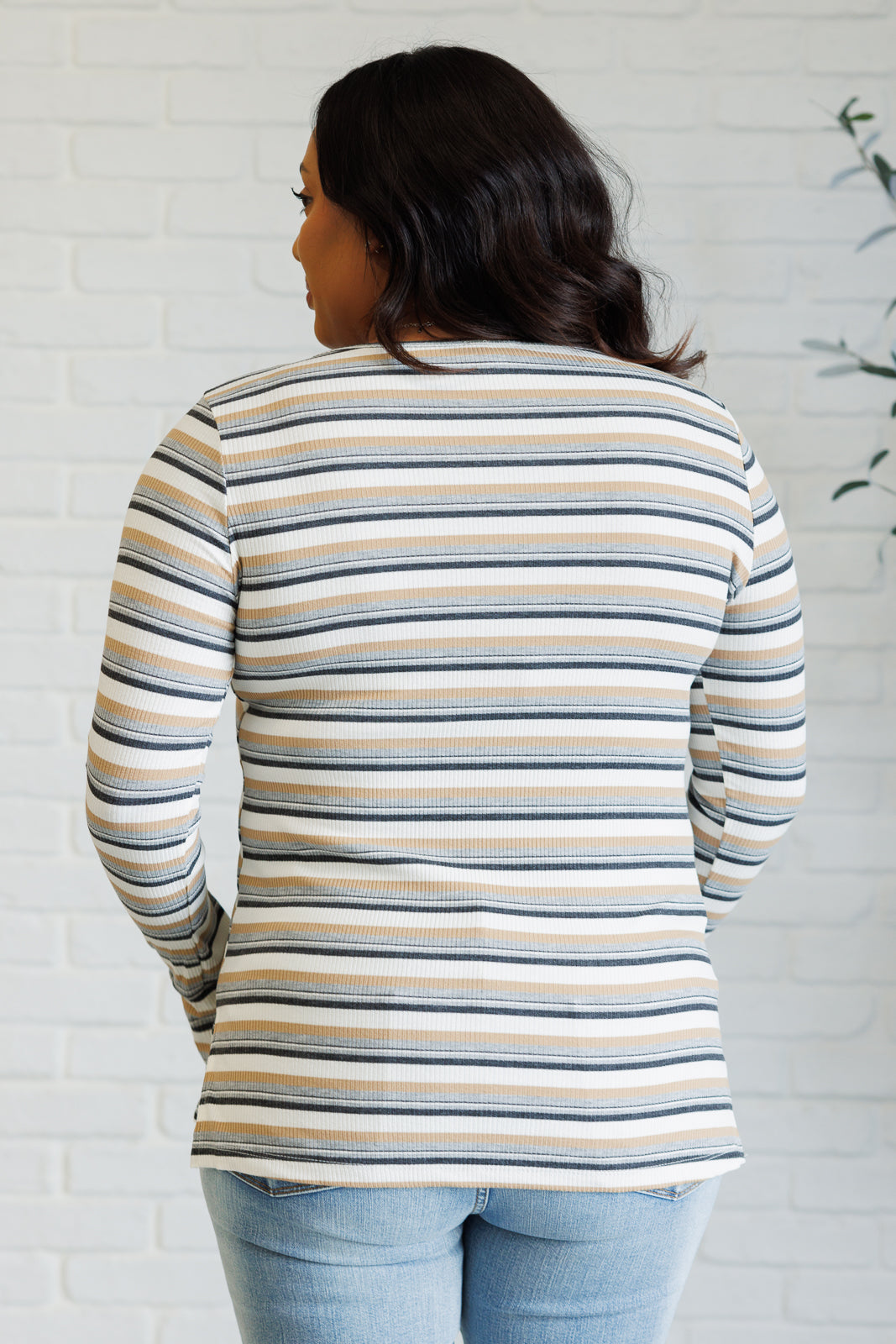 East Coast Breeze Striped Top|Corner Stone Spa Boutique-Tops- Corner Stone Spa and Salon Boutique in Stoughton, Wisconsin