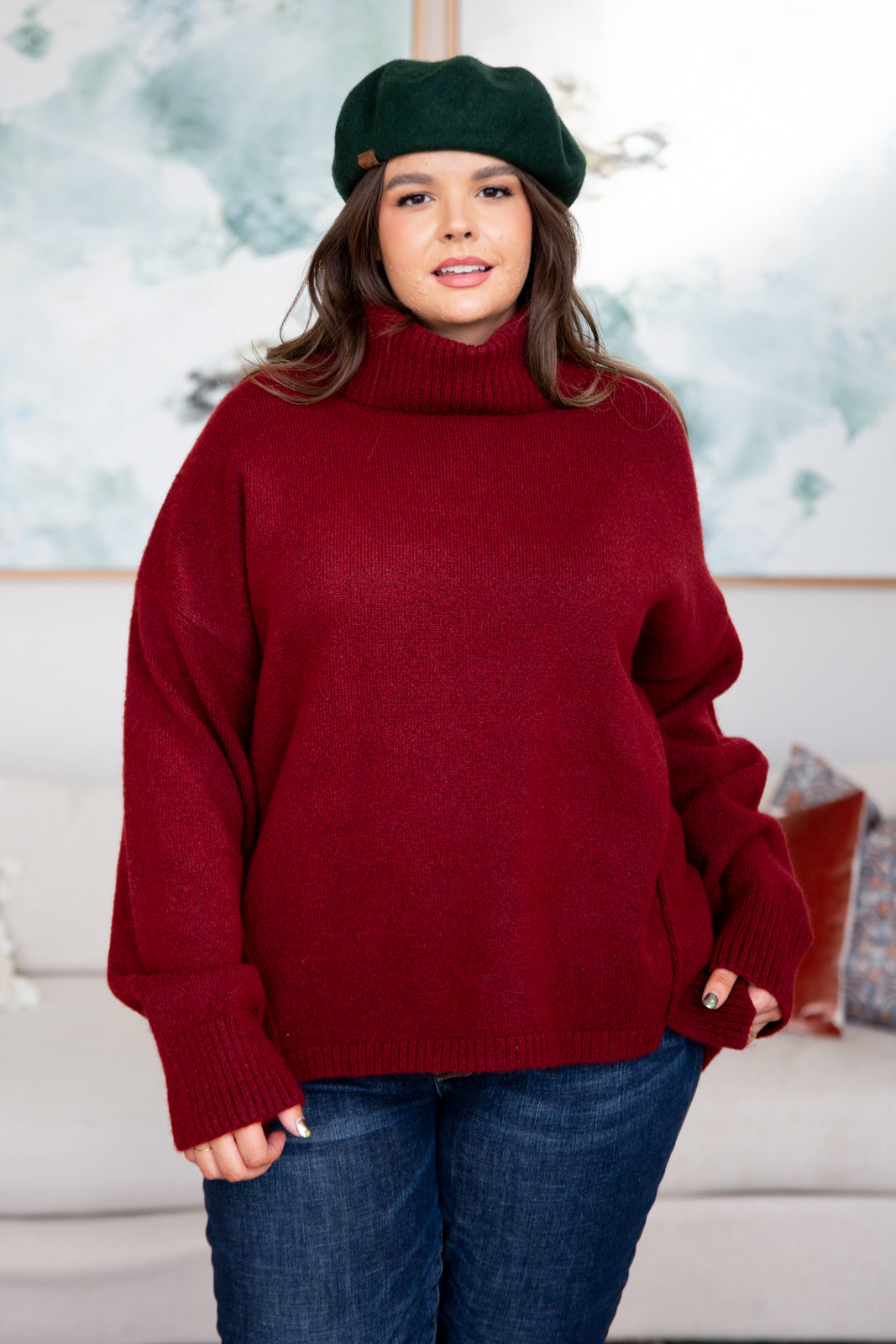 Envelop Me Turtleneck Sweater-Tops- Corner Stone Spa and Salon Boutique in Stoughton, Wisconsin