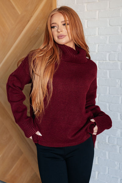 Envelop Me Turtleneck Sweater-Tops- Corner Stone Spa and Salon Boutique in Stoughton, Wisconsin