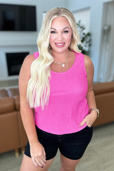 Not A Worry Textured Tank-Tops- Corner Stone Spa and Salon Boutique in Stoughton, Wisconsin