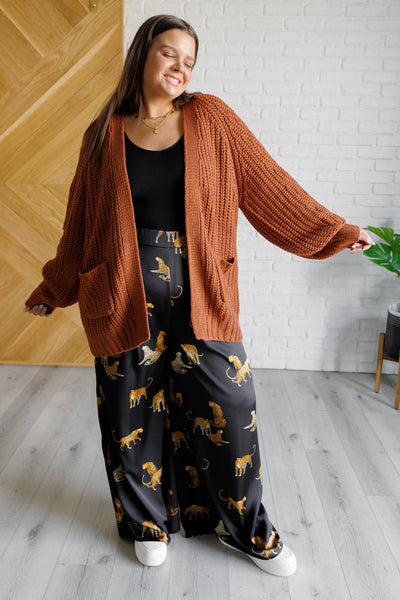 Maybe Monday Cardigan in Chestnut-Layers- Corner Stone Spa and Salon Boutique in Stoughton, Wisconsin