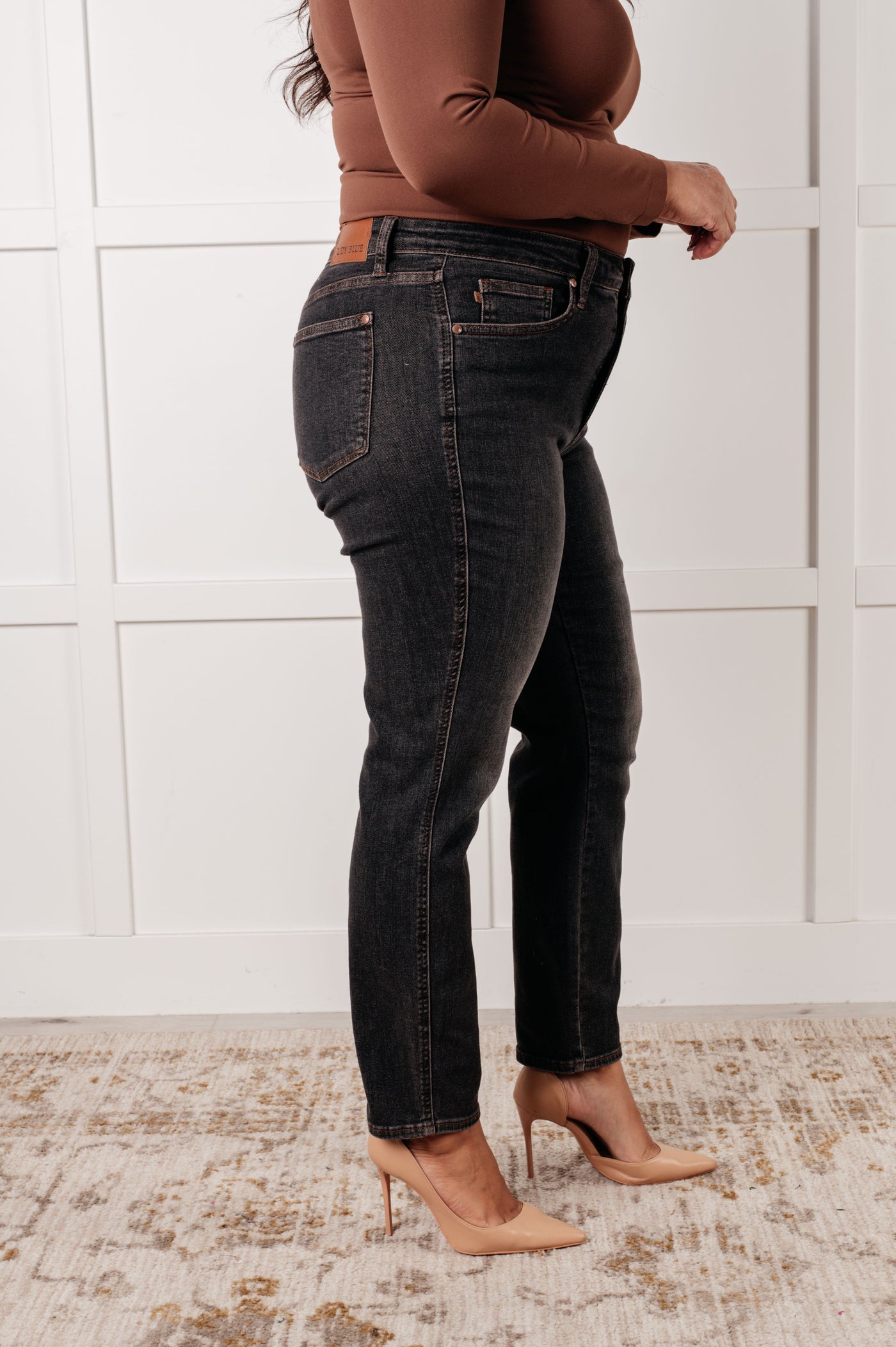 Rita Mid Rise Control Top Slim Jeans|Corner Stone Spa Boutique-Womens- Corner Stone Spa and Salon Boutique in Stoughton, Wisconsin