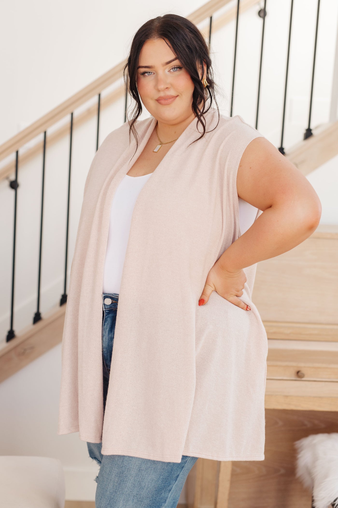 Surely a Win Sleeveless Cardigan|Corner Stone Spa Boutique-Layers- Corner Stone Spa and Salon Boutique in Stoughton, Wisconsin
