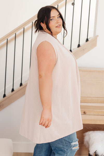 Surely a Win Sleeveless Cardigan|Corner Stone Spa Boutique-Layers- Corner Stone Spa and Salon Boutique in Stoughton, Wisconsin