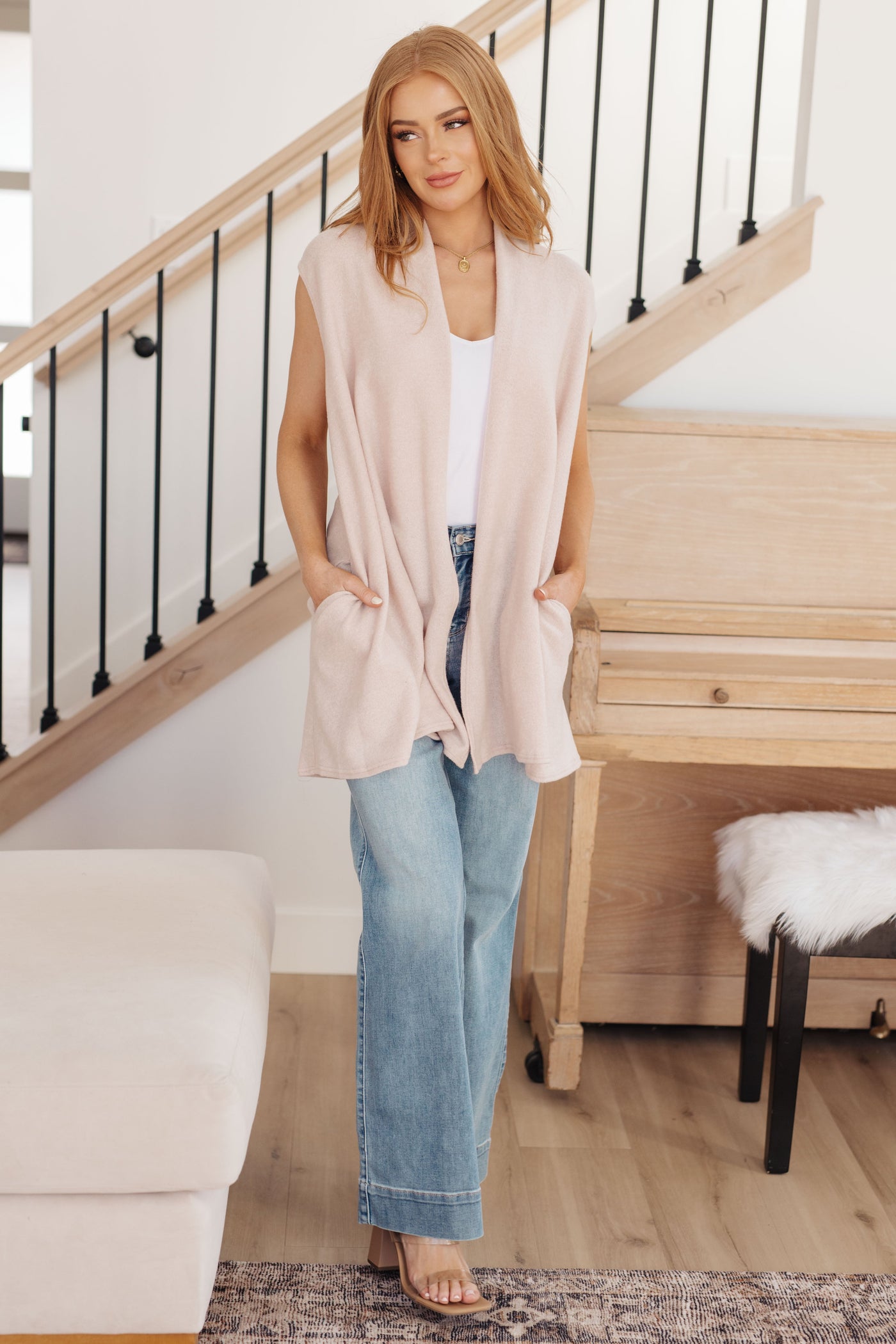 Surely a Win Sleeveless Cardigan|Corner Stone Spa Boutique-Layers- Corner Stone Spa and Salon Boutique in Stoughton, Wisconsin