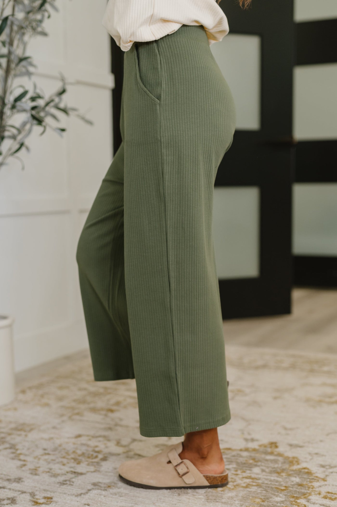Thyme Culottes in Dusty Pine-Womens- Corner Stone Spa and Salon Boutique in Stoughton, Wisconsin