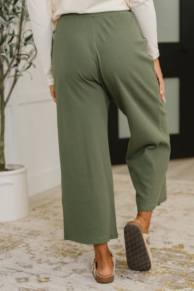 Thyme Culottes in Dusty Pine-Womens- Corner Stone Spa and Salon Boutique in Stoughton, Wisconsin
