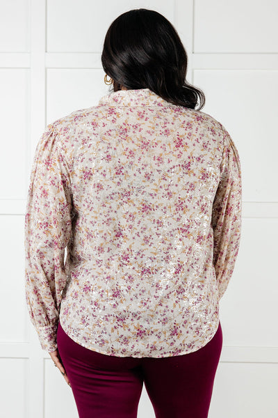 You and I Connect Floral Button Up Blouse|Corner Stone Spa Boutique-Blouses- Corner Stone Spa and Salon Boutique in Stoughton, Wisconsin