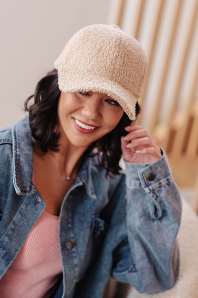 Lyla Sherpa Ball Cap in Khaki|Corner Stone Spa Boutique-Womens- Corner Stone Spa and Salon Boutique in Stoughton, Wisconsin
